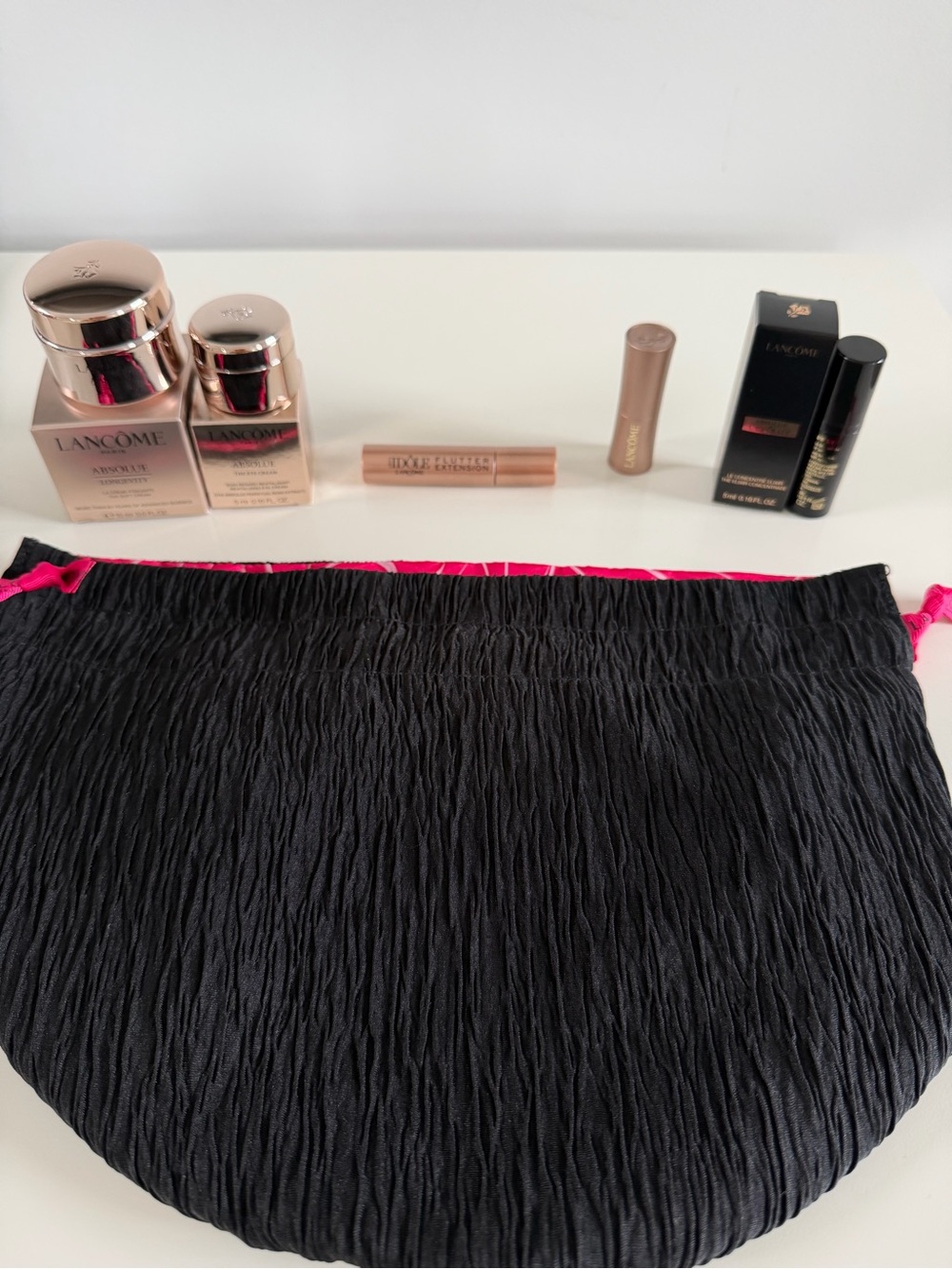 NEW Lancôme Absolue & Idôle Beauty Set with Travel Pouch